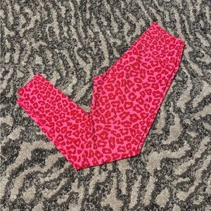 Beach Riot Pink Leopard Leggings